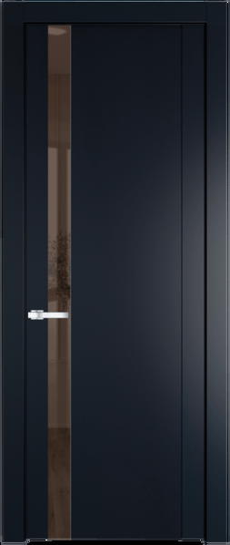 Межкомнатная дверь Profil Doors 1.2 P Зеркало бронзовое Нэви Блу (RAL 7016)