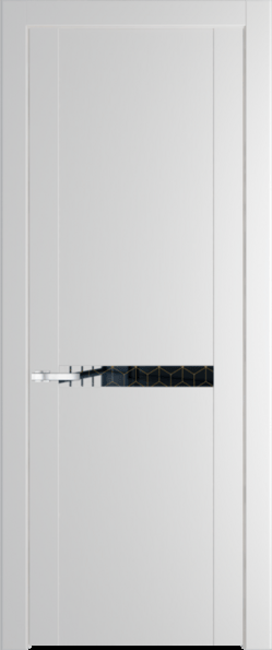 Межкомнатная дверь Profil Doors 1.4 P Лоран узор золото Крем Вайт (RAL 120-02)