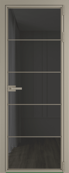 Алюминиевая дверь Profil Doors 5AX Никель матовый Тонированное