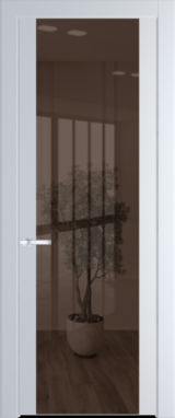 Межкомнатная дверь Profil Doors 1.7 P Зеркало бронзовое Вайт (RAL 110 96 02)