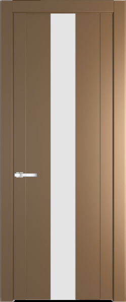 Межкомнатная дверь Profil Doors 1.9 P Монохром белый просветленный Перламутр золото