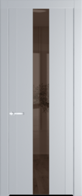 Межкомнатная дверь Profil Doors 1.9 P Зеркало бронзовое Лайт Грей (RAL 870-01)