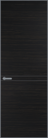 Межкомнатная дверь Profil Doors 11 VA шпон Серебро Натуральный шпон ESPRESSO 1042S (г)