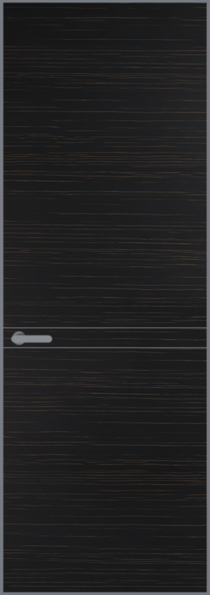 Межкомнатная дверь Profil Doors 11 VA шпон Серебро Натуральный шпон ESPRESSO 1042S (г)
