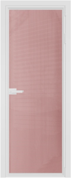 Алюминиевая дверь Profil Doors 1AV Вайт Кризет Розовый