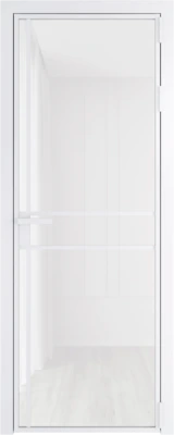 Алюминиевая дверь Profil Doors 9 AG Вайт Белый триплекс
