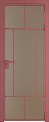 Алюминиевая дверь Profil Doors 10 AG Красный антрацит Монохром капучино