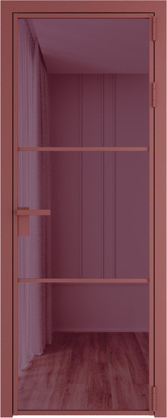 Алюминиевая дверь Profil Doors 13 AG Красный антрацит Фиолетовый Шпион
