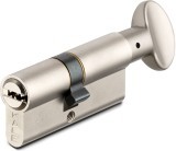 Цилиндровый механизм Kale kilit (Кале килит) с вертушкой 164 SM/80 (35+10+35) mm никель 5 кл.