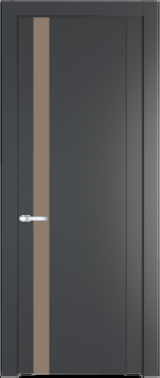 Межкомнатная дверь Profil Doors 1.2 P Монохром капучино Графит (Pantone 425С)