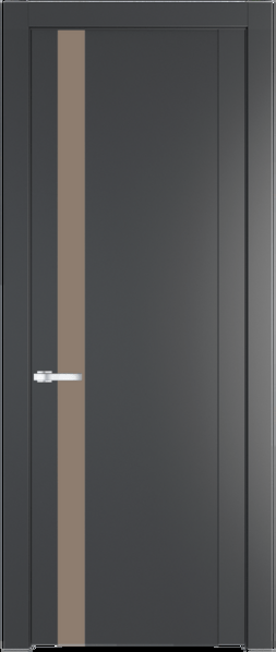 Межкомнатная дверь Profil Doors 1.2 P Монохром капучино Графит (Pantone 425С)