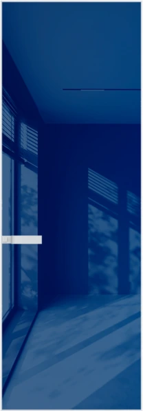 Алюминиевая дверь Profil Doors 1AGN ГЛЯНЕЦ Вайт Синий лак