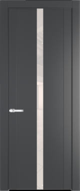 Межкомнатная дверь Profil Doors 1.8 P Lacobel Перламутровый лак Графит (Pantone 425С)