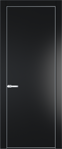 Межкомнатная дверь Profil Doors Orange 1 PE.O Блэк Серебро