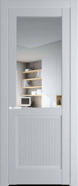Межкомнатная дверь Profil Doors 2.2.2 PM Прозрачное Лайт Грей (RAL 870-01)