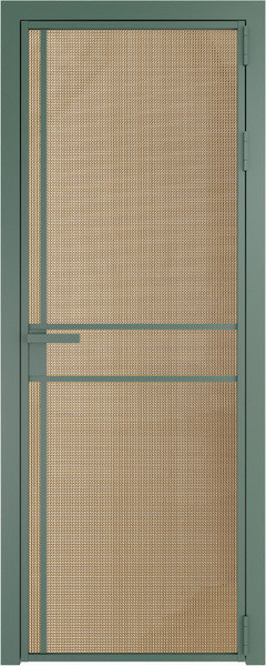 Алюминиевая дверь Profil Doors 9 AG Зеленый воск Кризет Золото