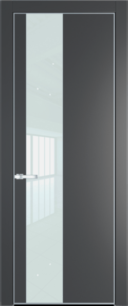Межкомнатная дверь Profil Doors Orange 19 PE.O Белый лак Графит (Pantone 425С) Серебро