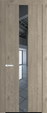 Межкомнатная дверь Profil Doors 1.9 N Зеркало Каштан темный