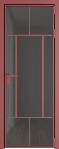Алюминиевая дверь Profil Doors 10 AG Красный антрацит Тонированное