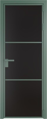 Алюминиевая дверь Profil Doors 13 AG Зеленый воск Монохром черный