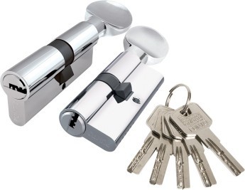 Цилиндровый Punto (Пунто) механизм Z3002Knob60(25+10+25) с вертушкой CP хром