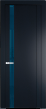Межкомнатная дверь Profil Doors 1.2 P Зеркало синее Нэви Блу (RAL 7016)