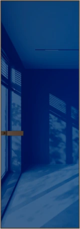 Алюминиевая дверь Profil Doors 1AGN ГЛЯНЕЦ Деорэ Синий лак