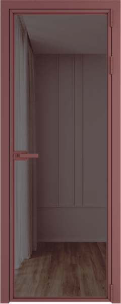 Алюминиевая дверь Profil Doors Orange 1AX.O Золотистая бронза Красный антрацит
