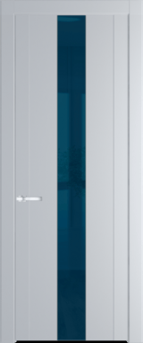 Межкомнатная дверь Profil Doors 1.9 P Зеркало синее Лайт Грей (RAL 870-01)