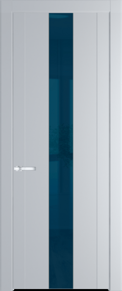 Межкомнатная дверь Profil Doors 1.9 P Зеркало синее Лайт Грей (RAL 870-01)
