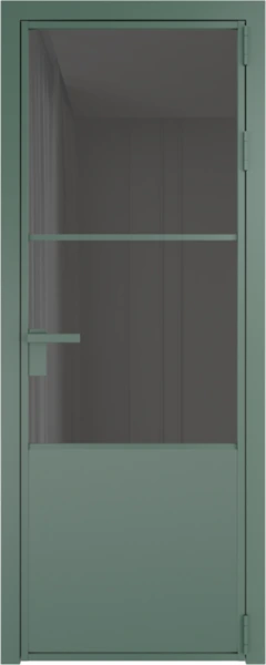 Алюминиевая дверь Profil Doors 20 AG Зеленый воск Тонированное