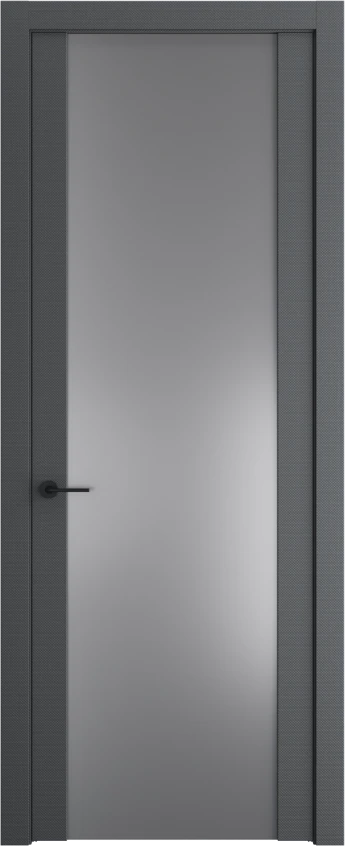 Межкомнатная дверь Profil Doors Orange 1.13P.O Монохром серебро (серебро матлак) Графит Элегант