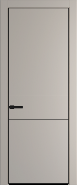 Межкомнатная дверь Profil Doors Orange 14 PE.O Сэнд Черный матовый RAL9005