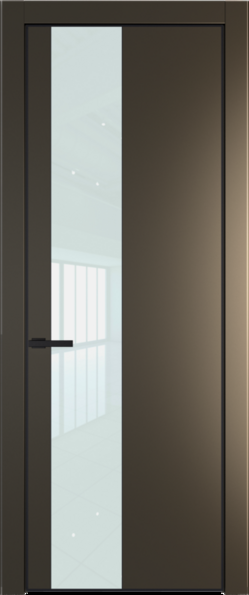 Межкомнатная дверь Profil Doors Orange 19 PE.O Белый лак Перламутр бронза Черный матовый RAL9005