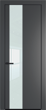 Межкомнатная дверь Profil Doors Orange 19 PE.O Белый лак Графит (Pantone 425С) Черный матовый RAL9005