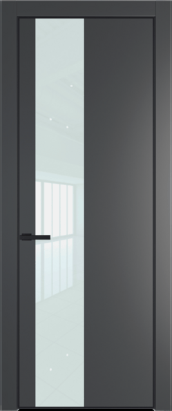 Межкомнатная дверь Profil Doors Orange 19 PE.O Белый лак Графит (Pantone 425С) Черный матовый RAL9005