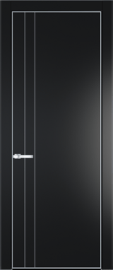Межкомнатная дверь Profil Doors 12 PA Серебро Блэк