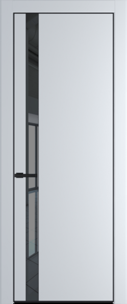 Межкомнатная дверь Profil Doors 18 PA Черный матовый RAL9005 Зеркало Bronza Сэнд