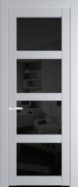 Межкомнатная дверь Profil Doors 1.4.2 PD Черное тонированное Лайт Грей (RAL 870-01)