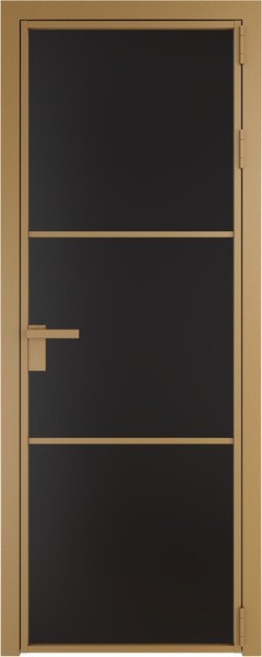 Алюминиевая дверь Profil Doors 13 AG Золото Монохром черный