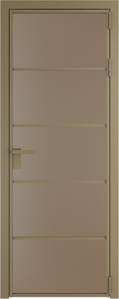 Алюминиевая дверь Profil Doors 14 AG Шампань Монохром капучино