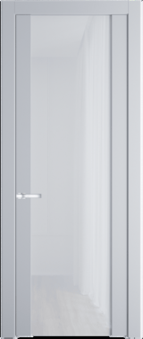 Межкомнатная дверь Profil Doors 1.13 P Белый триплекс Лайт Грей (RAL 870-01)