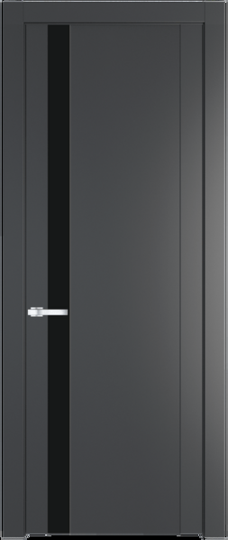 Межкомнатная дверь Profil Doors 1.2 P Монохром черный Графит (Pantone 425С)