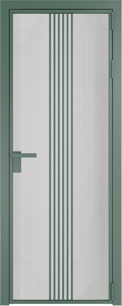 Алюминиевая дверь Profil Doors 18 AG Зеленый воск Кризет