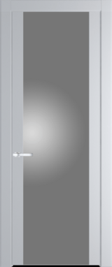 Межкомнатная дверь Profil Doors 1.7 P Монохром серебро (серебро матлак) Лайт Грей (RAL 870-01)