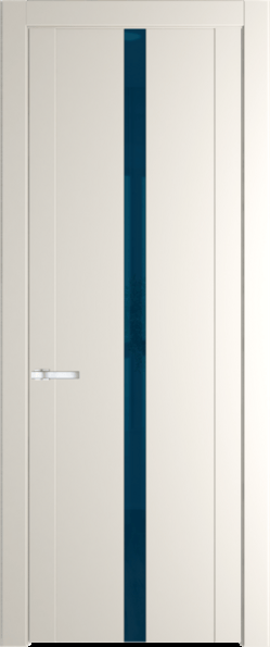 Межкомнатная дверь Profil Doors 1.8 P Зеркало синее Перламутр белый