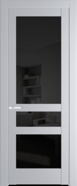 Межкомнатная дверь Profil Doors 3.5.2 PD Лайт Грей (RAL 870-01) Черное тонированное
