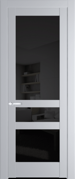 Межкомнатная дверь Profil Doors 3.5.2 PD Лайт Грей (RAL 870-01) Черное тонированное