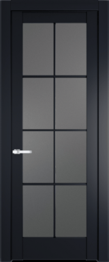 Межкомнатная дверь Profil Doors 4.1.2 (p.8) Нэви Блу (RAL 7016) Графит