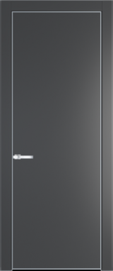 Межкомнатная дверь Profil Doors Orange 1 PE.O Графит (Pantone 425С) Серебро